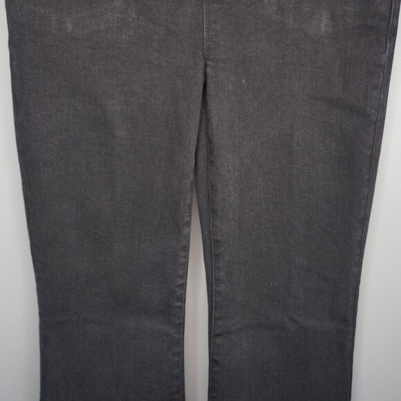 New Good American Power Stretch Pull-On Flare Jeans in Black001 size 2/26 - Picture 5 of 15